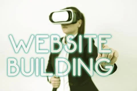 Writing displaying text Website Building. Business concept site is constructed Stock Photos