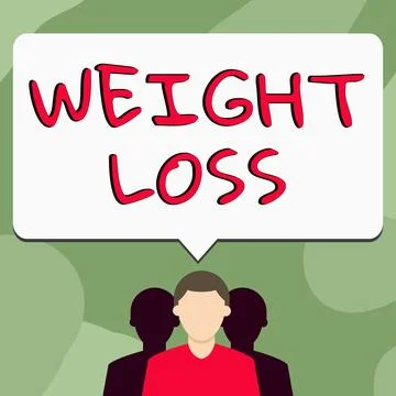 Writing displaying text Weight Loss. Business showcase Decrease in Body Fluid 库存插图