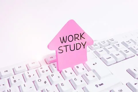 Writing displaying text Work Study. Business approach college program that Stock Photos