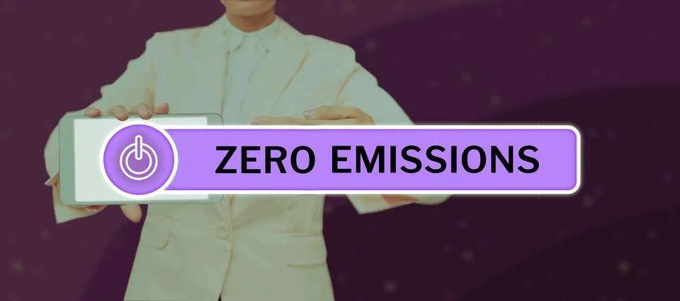 Writing displaying text Zero Emissions. Business showcase emits no waste Stock Photos