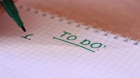 Writing To Do with green marker 動画素材 85463917