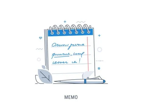 Writing a to-do list in a notebook Stock Illustration