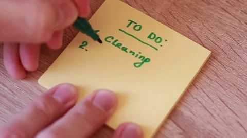 Writing To Do on yellow sticker Vídeo Stock 85463821