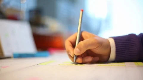 Writing a document Stock Footage 77046728