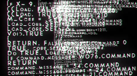 Writing down computer code coding interface hacking Stock Footage 59528414