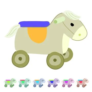 Writing educational toy vector cartoon graphic Illustrazione stock
