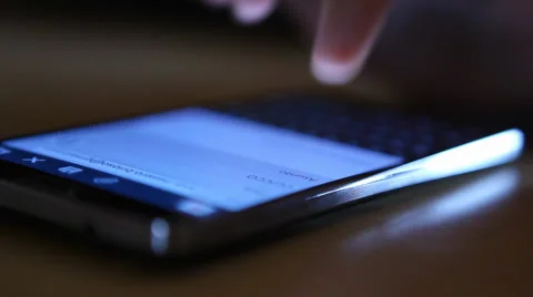 Writing email on Smart Phone Stock Footage 38866434