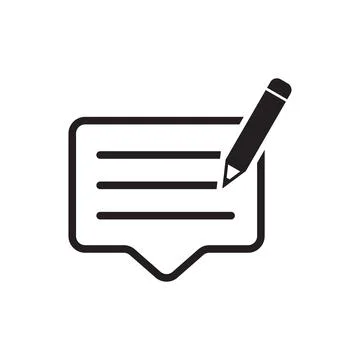 Writing feedback outline icon vector for your web design, logo, UI. illustrat 스톡 일러스트