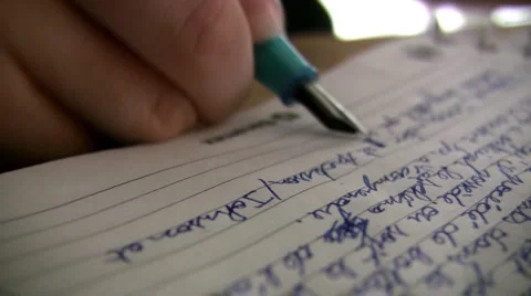 Writing 스톡 동영상 5392036