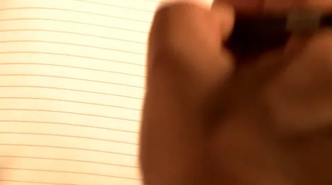 Writing "!" Video stock 8912698