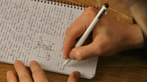 Writing Stock Footage 47648591