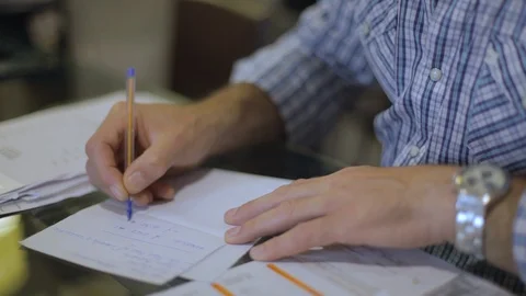 Writing Stock Footage 95498630