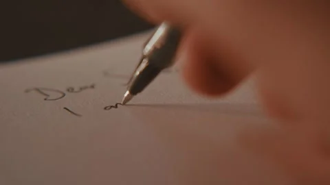 Writing Formal Letter Stock Footage 284984545