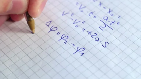 Writing Formulas Of Physics 2 스톡 동영상 49414446