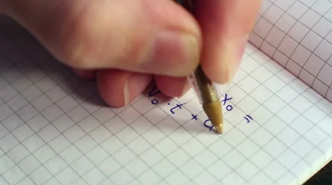 Writing Formulas Of Physics 스톡 동영상 49414549