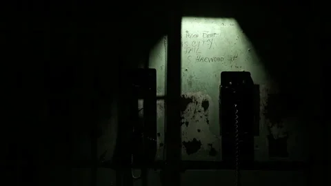 Writing on green prison wall 스톡 동영상 191353724