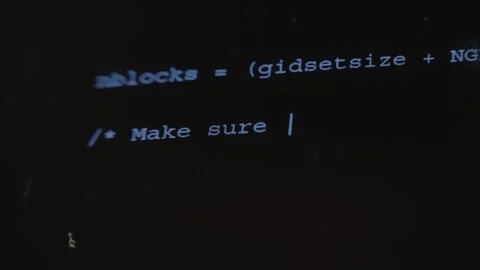 Writing a hacking code, hacking concept, macro view Stock Footage 292448478