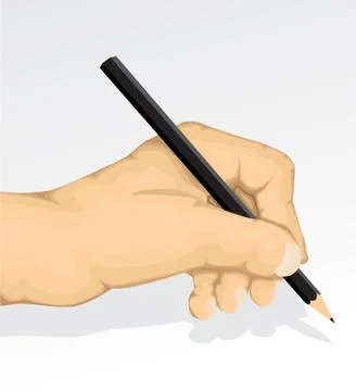 Writing hand Stock Illustration