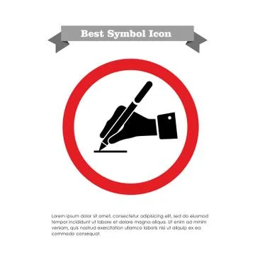 Writing hand Stock Illustration