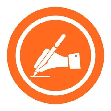 Writing hand Stock-Illustration