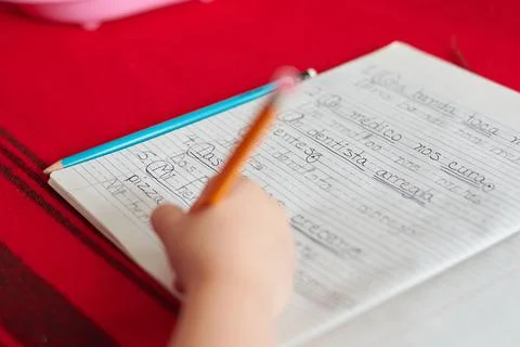 Writing Homework Stock Photos