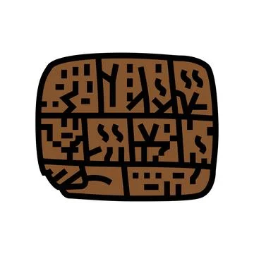 Writing human evolution color icon vector illustration Illustrazione stock