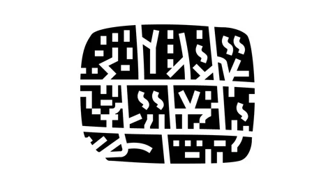 Writing human evolution glyph icon animation Stock Footage 326155528