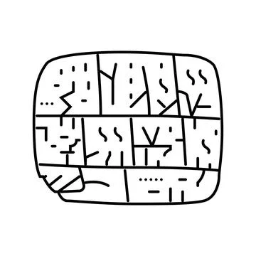 Writing human evolution line icon vector illustration 스톡 일러스트