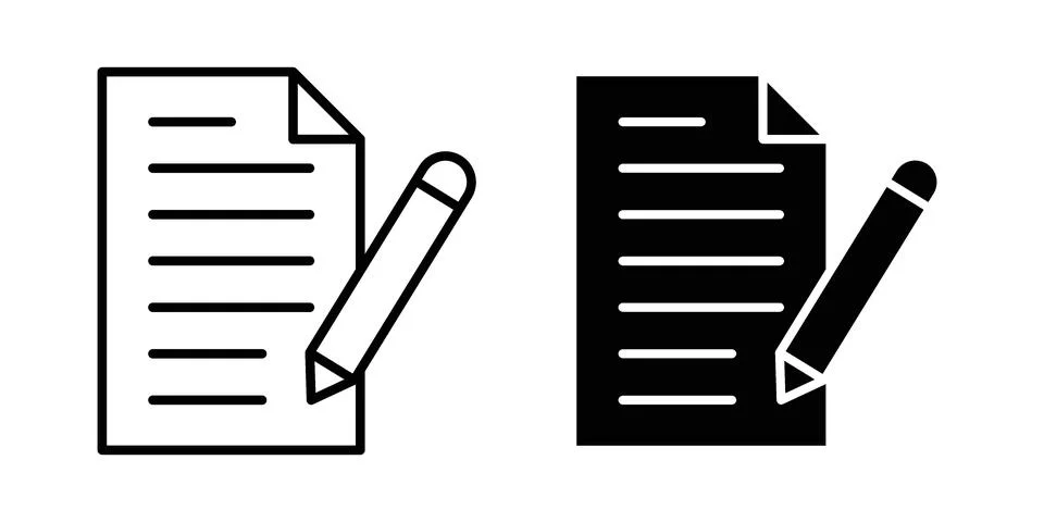 Writing icon graphic element. web icon set Stock Illustration