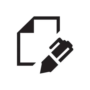 Writing icon Stock Illustration