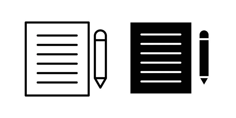 Writing icon vector design illustrations Stock Illustration