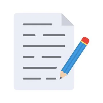 Writing icon vector image. Stock Illustration