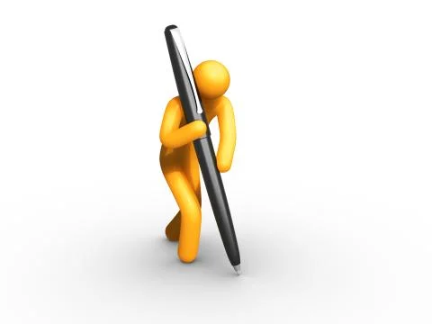 Writing Stock Illustration