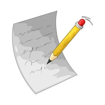 Writing illustration Stock Illustration