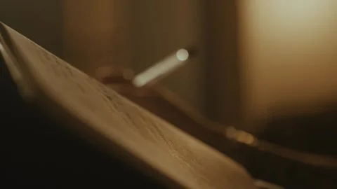 Writing in a journal Stock Footage 285528082