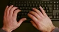 Writing on keyboard HD Footage