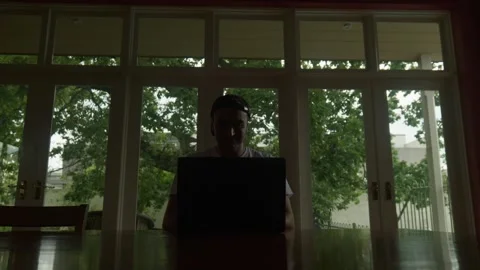 Writing on Laptop Frustrated Stock Footage 262289097