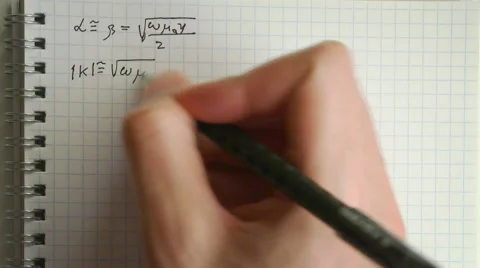 Writing lecture notes in physics timelapse 4k UHD (3840x2160) Stock-Footage 66508310