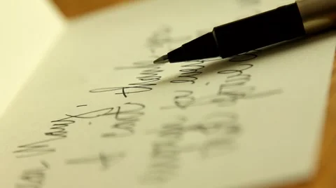 WRITING A LETTER Video stock 2166420