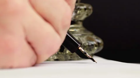 Writing a Letter Stock Footage 61569419