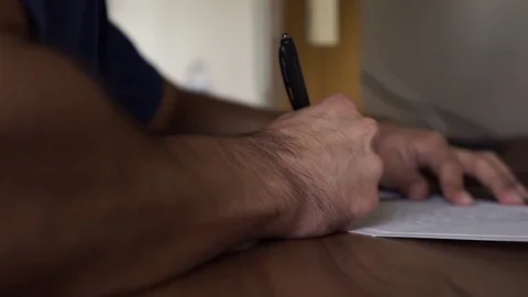 Writing a letter Stock Footage 71786847