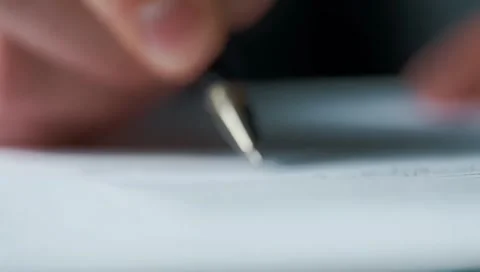 Writing a letter Stock Footage 303843984