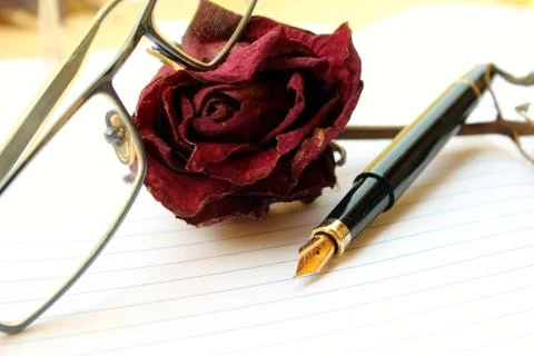 Writing a letter Stock Photos