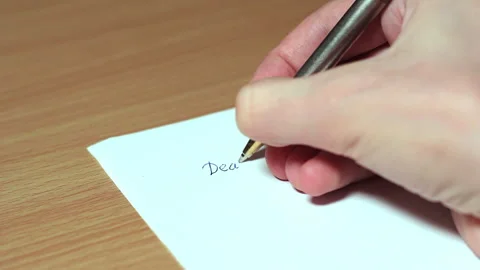 Writing Letter For Santa Clause Stock Footage 227172102