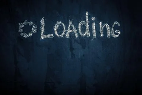 Writing loading Foto stock