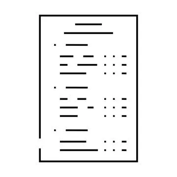 Writing manuals technical writer line icon vector illustration Illustrazione stock