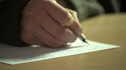 Writing a memo Stock Footage 68612625