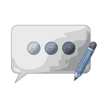 Writing message illustration Stock Illustration