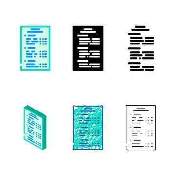 Writing modern manuals technical writer color icon vector Stock Illustration