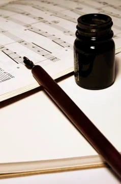 Writing Music Stock Photos